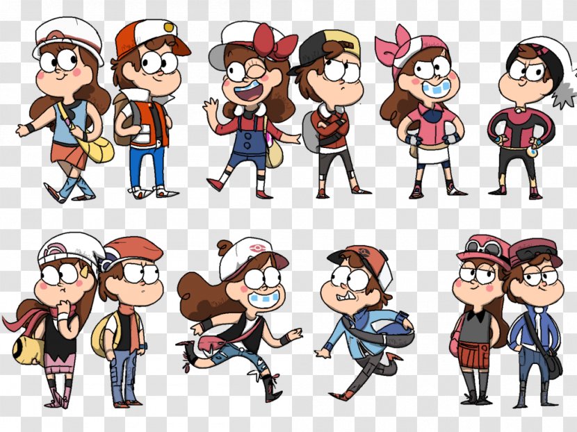 Pokémon X And Y Dipper Pines Mabel GO - Cartoon - Pokemon Go Transparent PNG