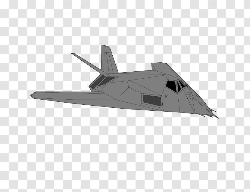 Lockheed F-117 Nighthawk Stealth Aircraft Angle - Airplane Transparent PNG