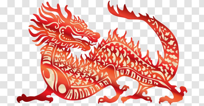 China Chinese Dragon Vector Graphics Papercutting Royalty-free - Dynasty Graphic Transparent PNG