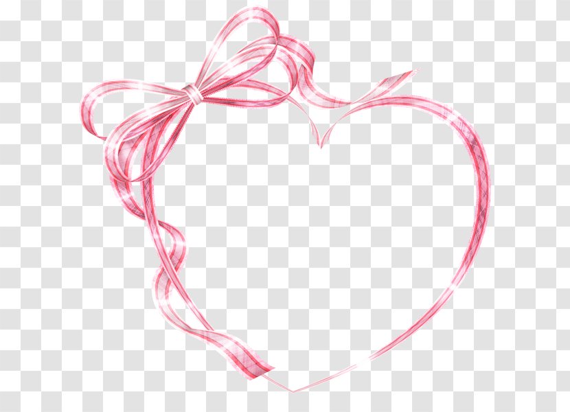 Ribbon Heart Clip Art - Silk Transparent PNG