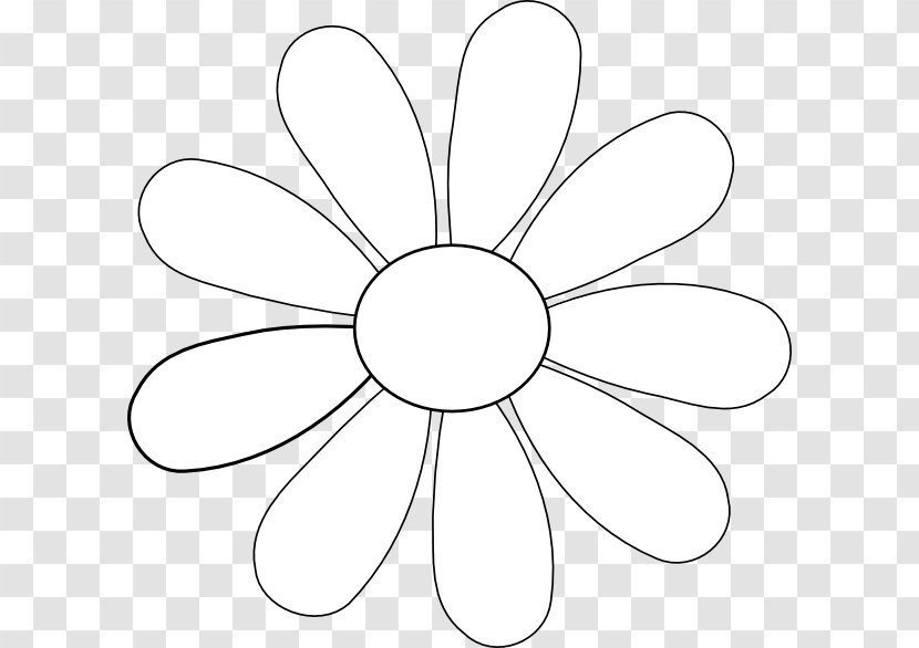 Petal Flower Template Clip Art - Area - Clipart Transparent PNG