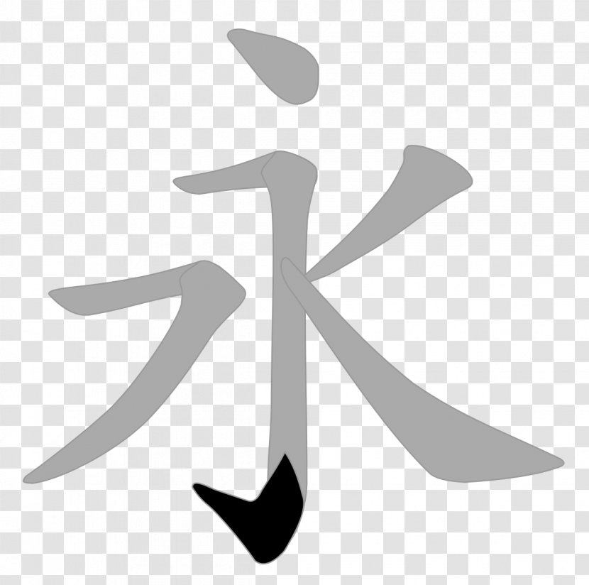 Simplified Chinese Characters Eight Principles Of Yong - Symbol Transparent PNG