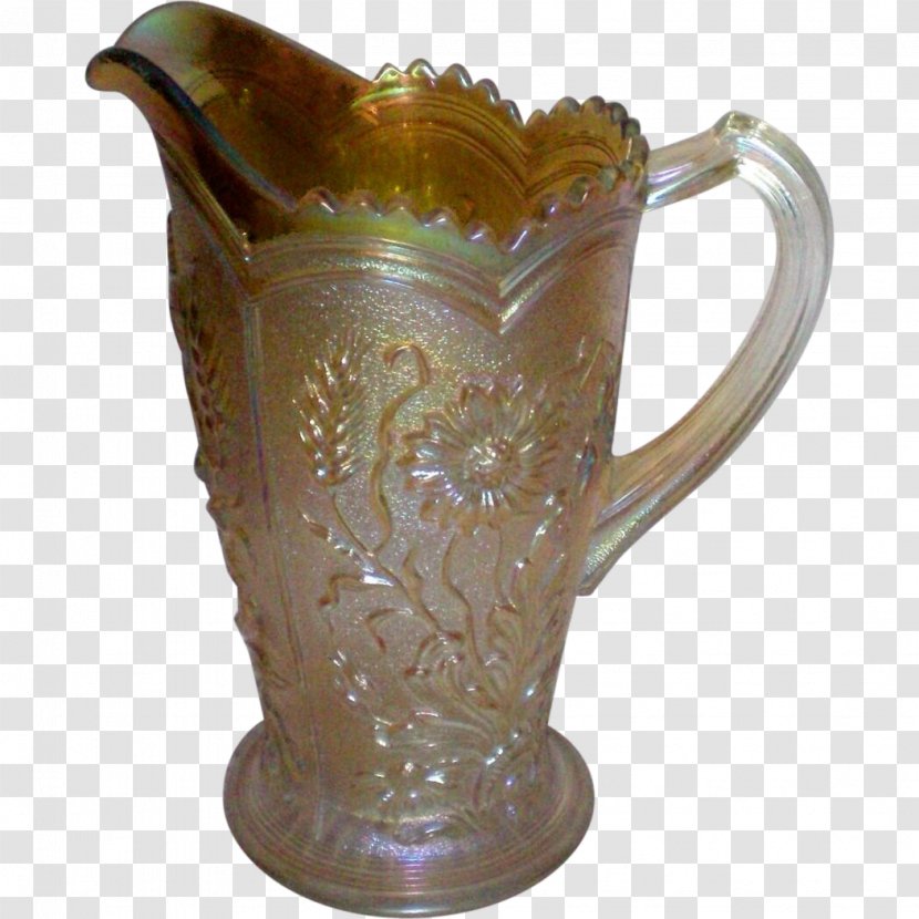 Pitcher Jug Glass Tableware Mug - Marigold Transparent PNG