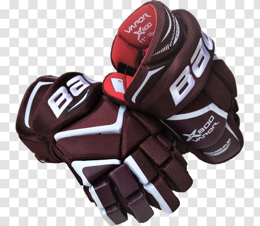 Lacrosse Glove Baseball Product - Sports Equipment - Bauer Vapor X800 Transparent PNG