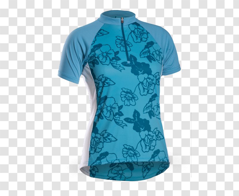 Sleeve T-shirt Cycling Jersey - T Shirt Transparent PNG