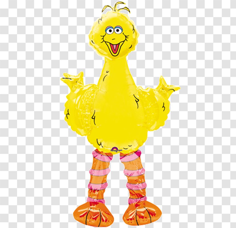 Big Bird Elmo Cookie Monster Abby Cadabby Balloon - Ducks Geese And Swans - Sesame Street Transparent PNG