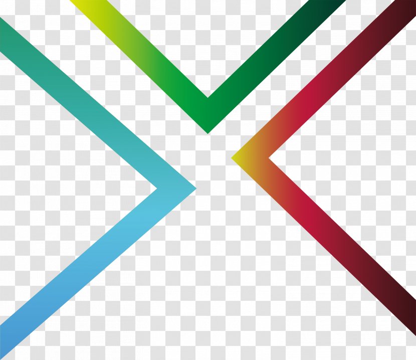 Right Angle Euclidean Vector - Shading - Gradient Color Stripes Transparent PNG
