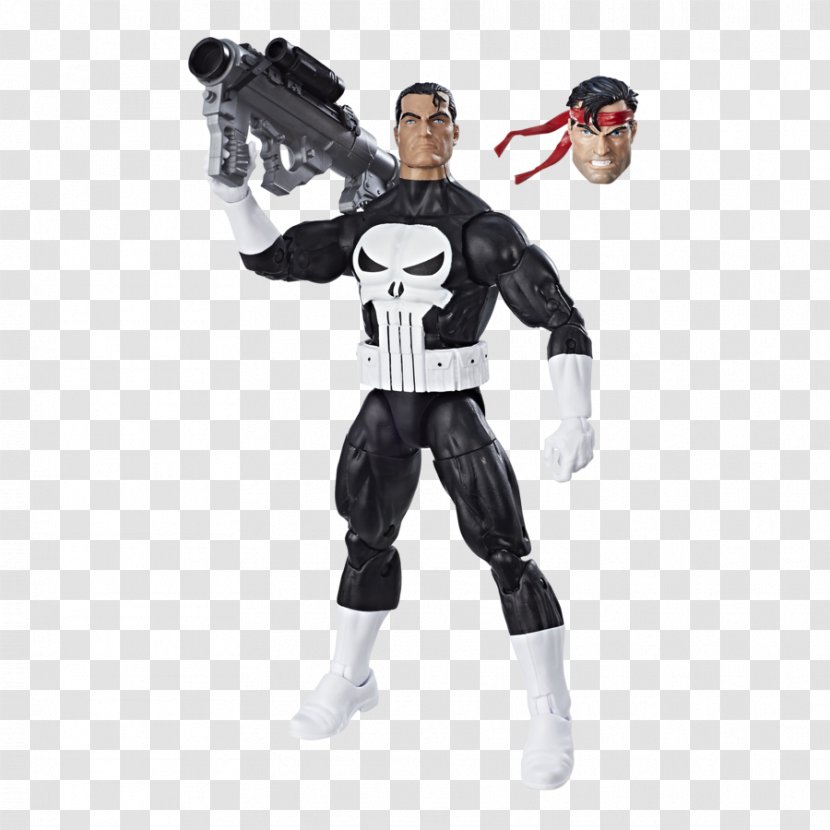 Punisher Black Widow Marvel Retro 6-inch Action Figure Legends & Toy Figures - Famous Newspaper Headlines Transparent PNG