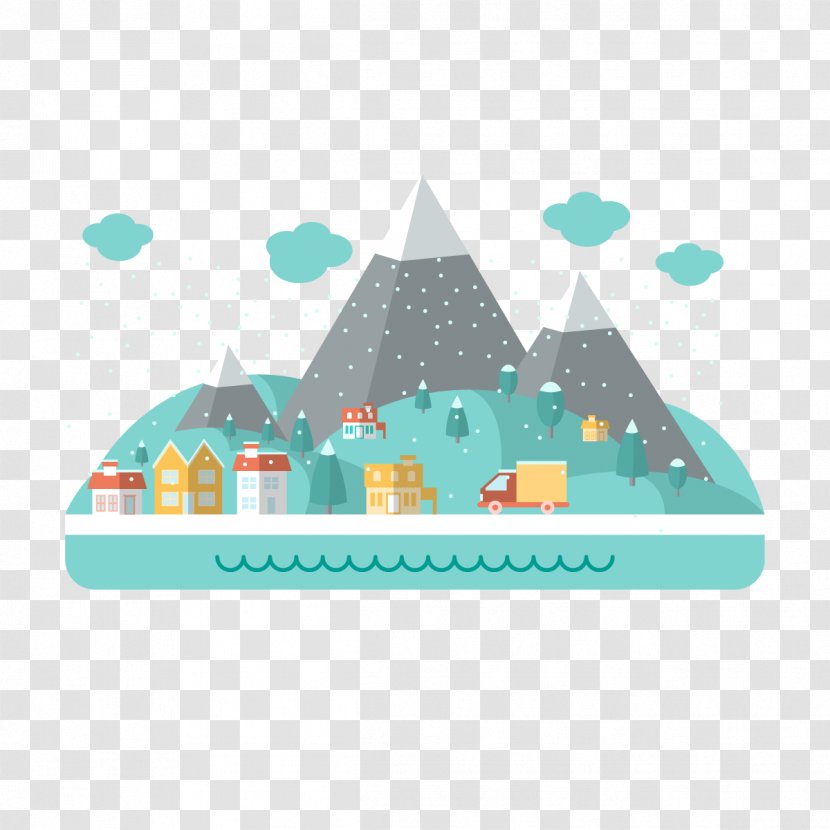 Winter Download - Vector Town Transparent PNG