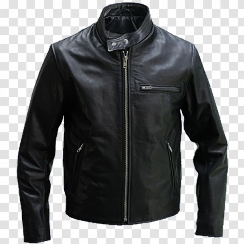 Leather Jacket Coat Motorcycle - Flight Transparent PNG
