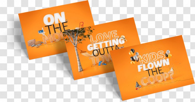 Logo Brand Font - Orange - Multi Use Cards Transparent PNG