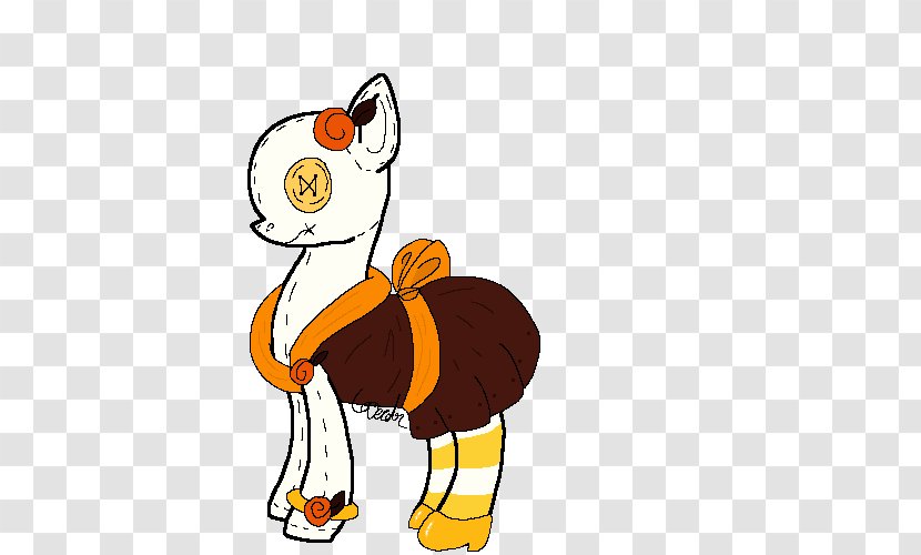 Cat Chicken Dog Clip Art - Small To Medium Sized Cats - Orange Dress Transparent PNG