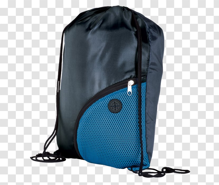 Bag Backpack Drawstring Pocket Zipper - Electric Blue Transparent PNG