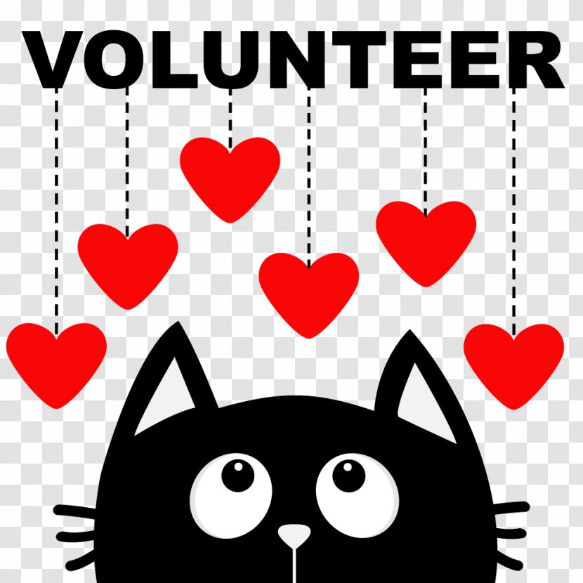 Cat Valentine's Day Kitten Wedding Invitation - Heart - Volunteer Transparent PNG
