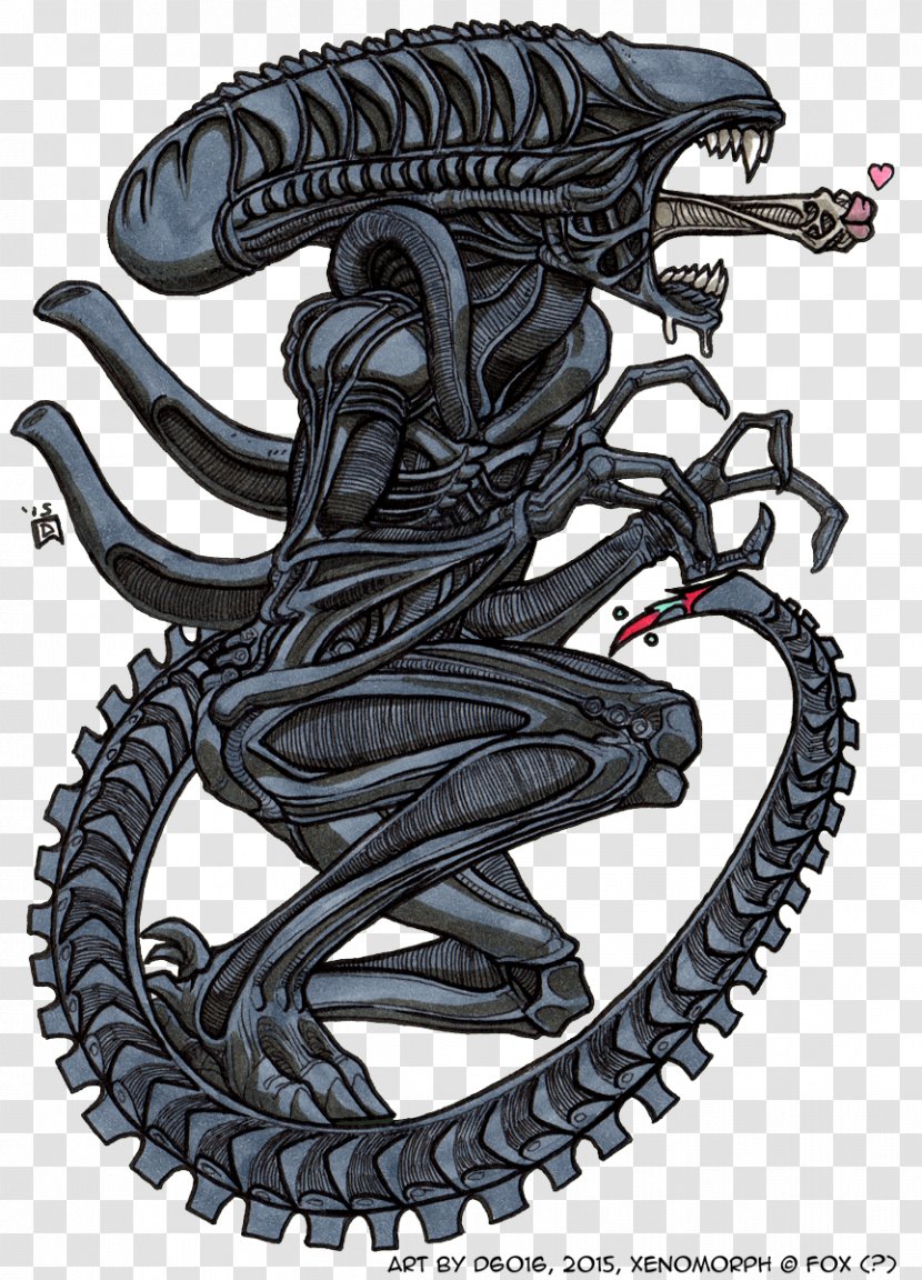 Alien Predator Woman - Tree - Xenomorph Transparent PNG