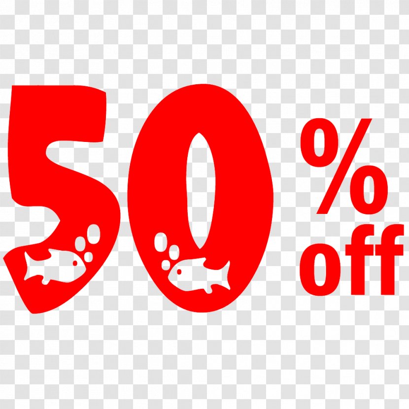 New Year Sale 50% Off Discount Tag. - Showcase Cinemas - Red Transparent PNG
