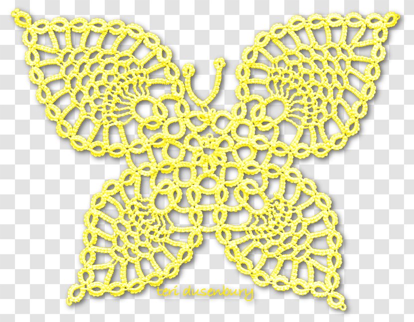 Butterfly Doily Tatting Insect Pattern Transparent PNG