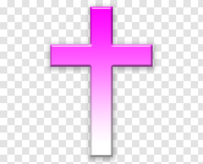 Jesus Pattern - Magenta - Christian Cross Transparent PNG
