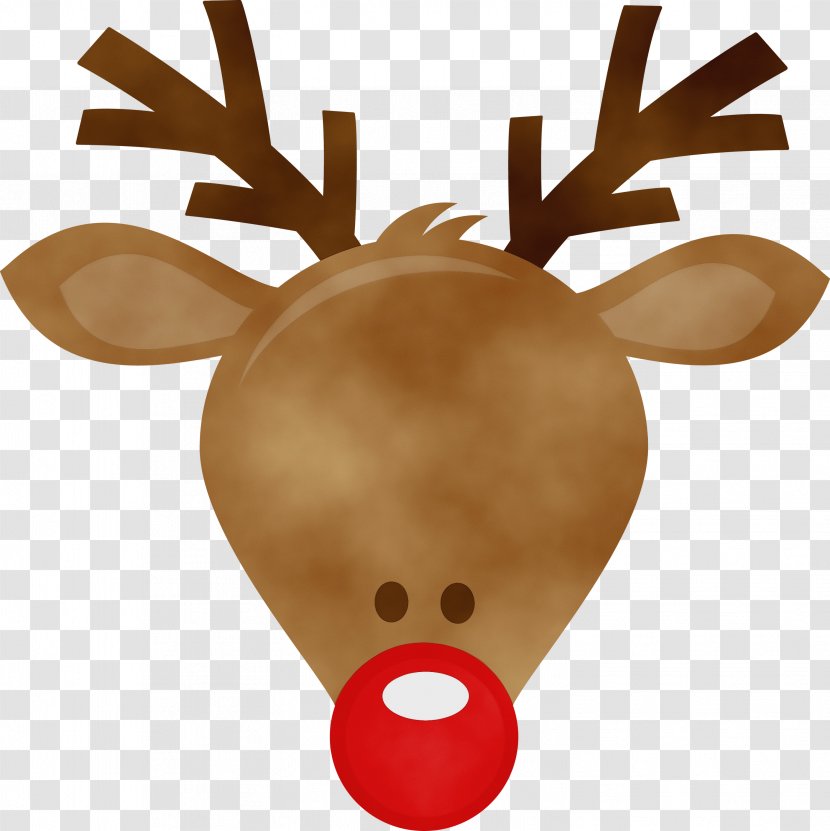 Reindeer - Paint - Deer Transparent PNG