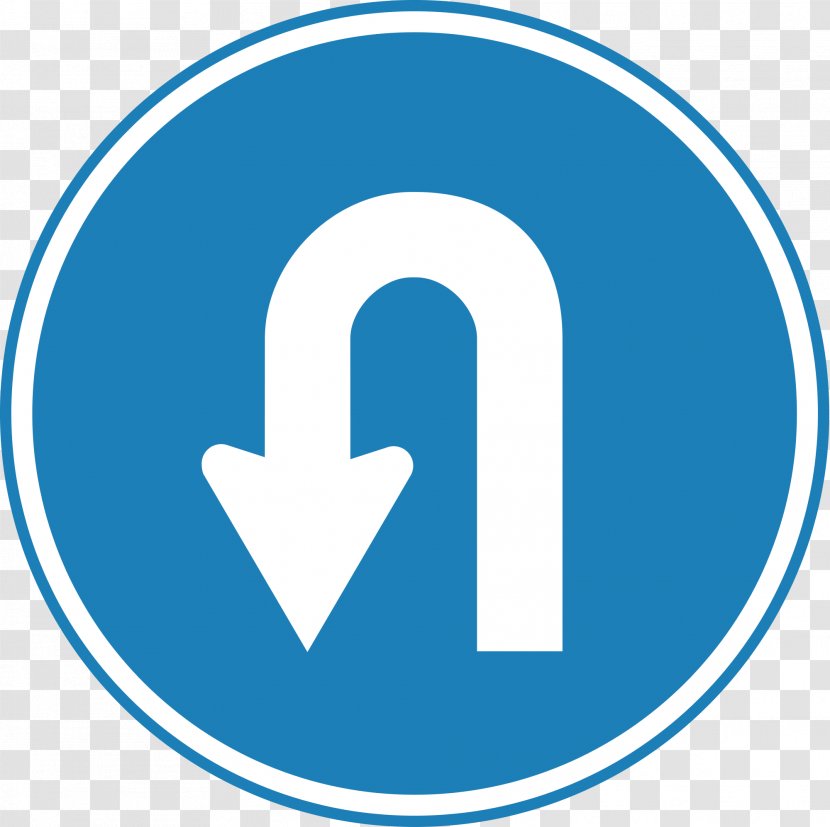 U-turn Traffic Sign - Logo Transparent PNG