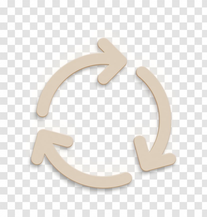 Three Icon Recycle Smart Home - Beige Symbol Transparent PNG