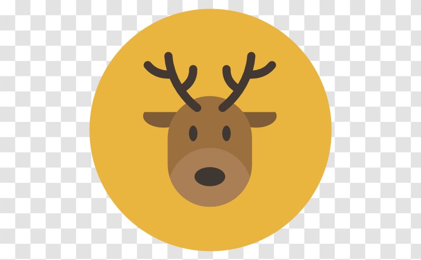 Vertebrate Deer Yellow Snout - Reindeer Transparent PNG