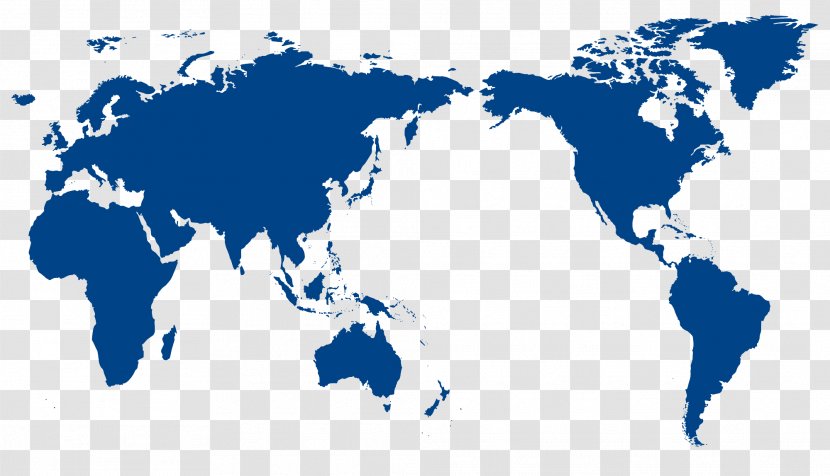 World Map Globe Flat Earth - Robinson Projection Transparent PNG