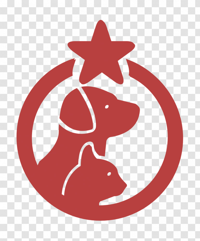 Pets Hotel Symbol With A Dog And A Cat In A Circle With One Star Icon Animals Icon Dog Icon Transparent PNG