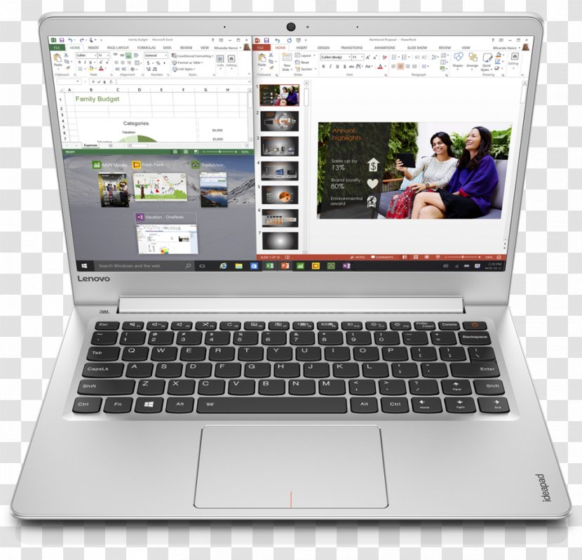 Laptop Intel Core IdeaPad Lenovo - Netbook - Notebook Transparent PNG