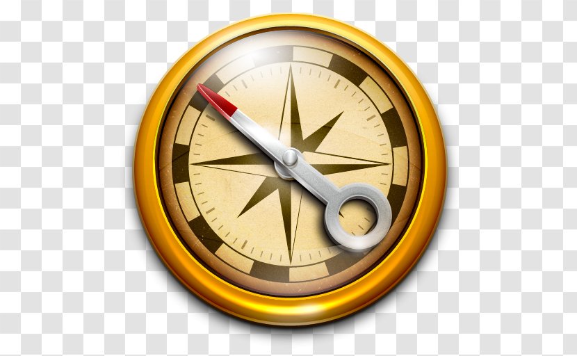 Wall Clock Compass - Web Browser - Ancient Mariner Transparent PNG