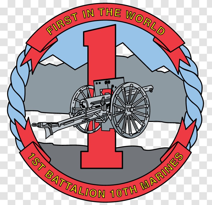 1st Battalion, 10th Marines Marine Regiment United States Corps - Logo - Battalion Transparent PNG