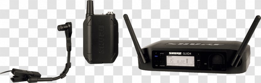 Lavalier Microphone Shure GLXD14E Bodypack Wireless System GLXD14/85 Digital Presenter With WL185 - Wl185 - Discount Information Transparent PNG