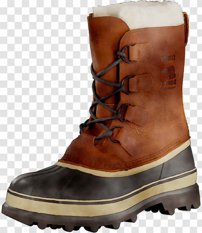 Snow Boot Shoe - Work Boots - Tan Transparent PNG