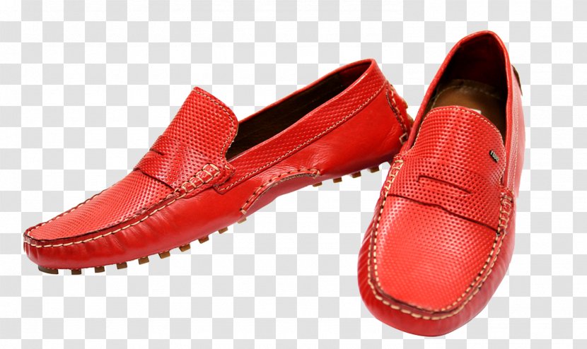 Steel-toe Boot Slip-on Shoe Workwear Halbschuh - Red - Casual Shoes Transparent PNG