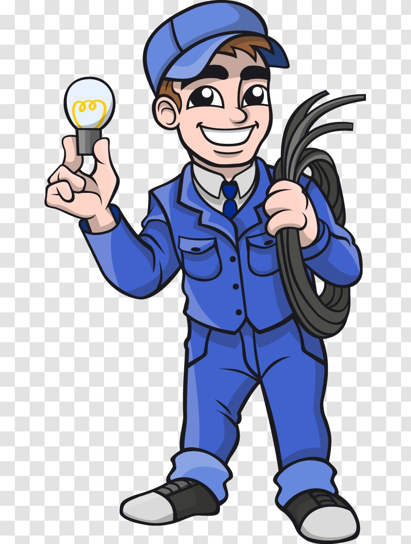 Electrician Electricity Clip Art - Pest Control Man Transparent PNG