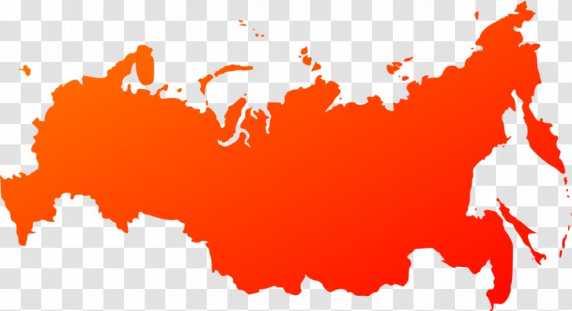 Russia Blank Map Transparent PNG