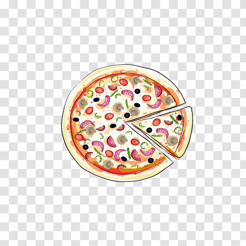 Pizza Italian Cuisine Hamburger European Illustration - Poster - Cartoon Transparent PNG