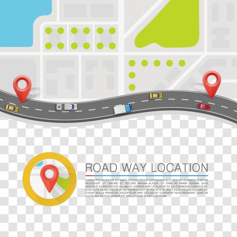 Road Surface Infographic - Material - And Car Transparent PNG