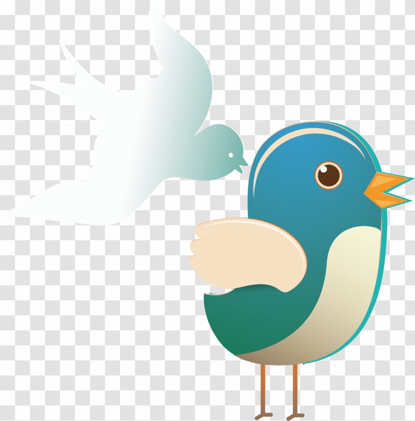 Duck Bird Illustration Chicken - Hover Fly Transparent PNG