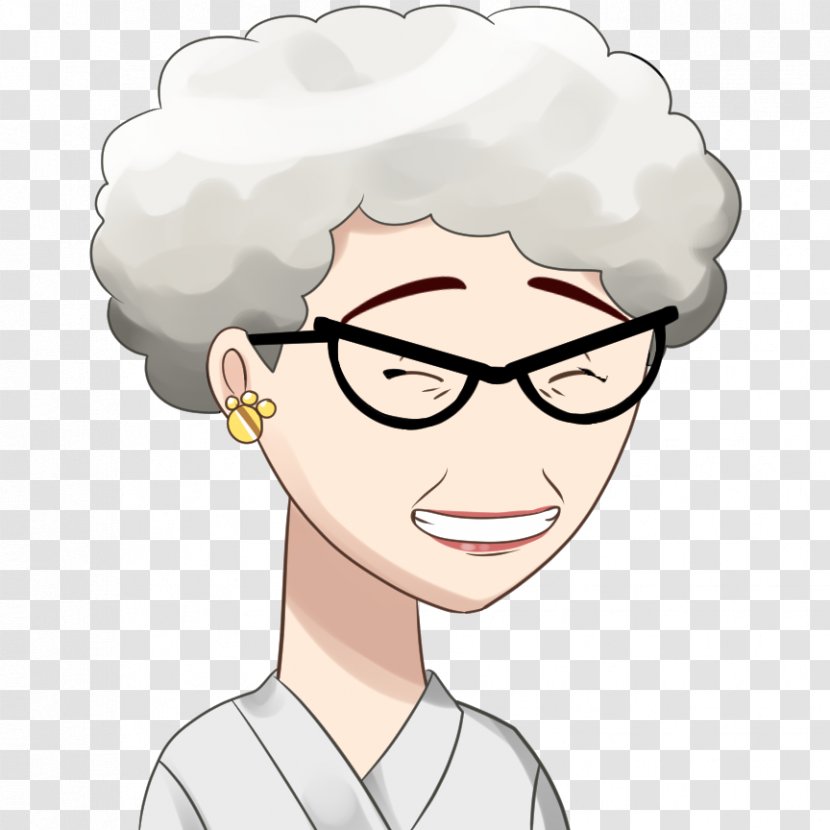Cheek Face Facial Expression Eye Mouth - Flower - Grandma Transparent PNG