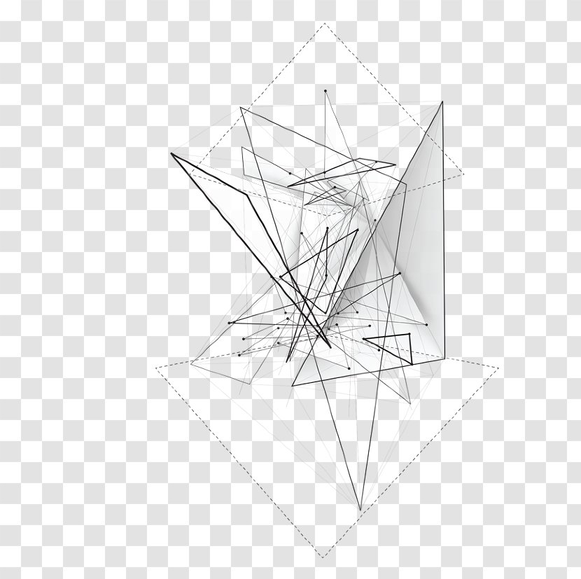 Sketch Triangle Point Symmetry - Adnan Streamer Transparent PNG