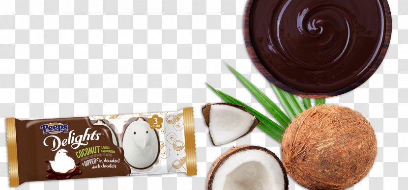 Chocolate Peeps Marshmallow Candy Clip Art - Taste Made Dark Coconut Bites Transparent PNG