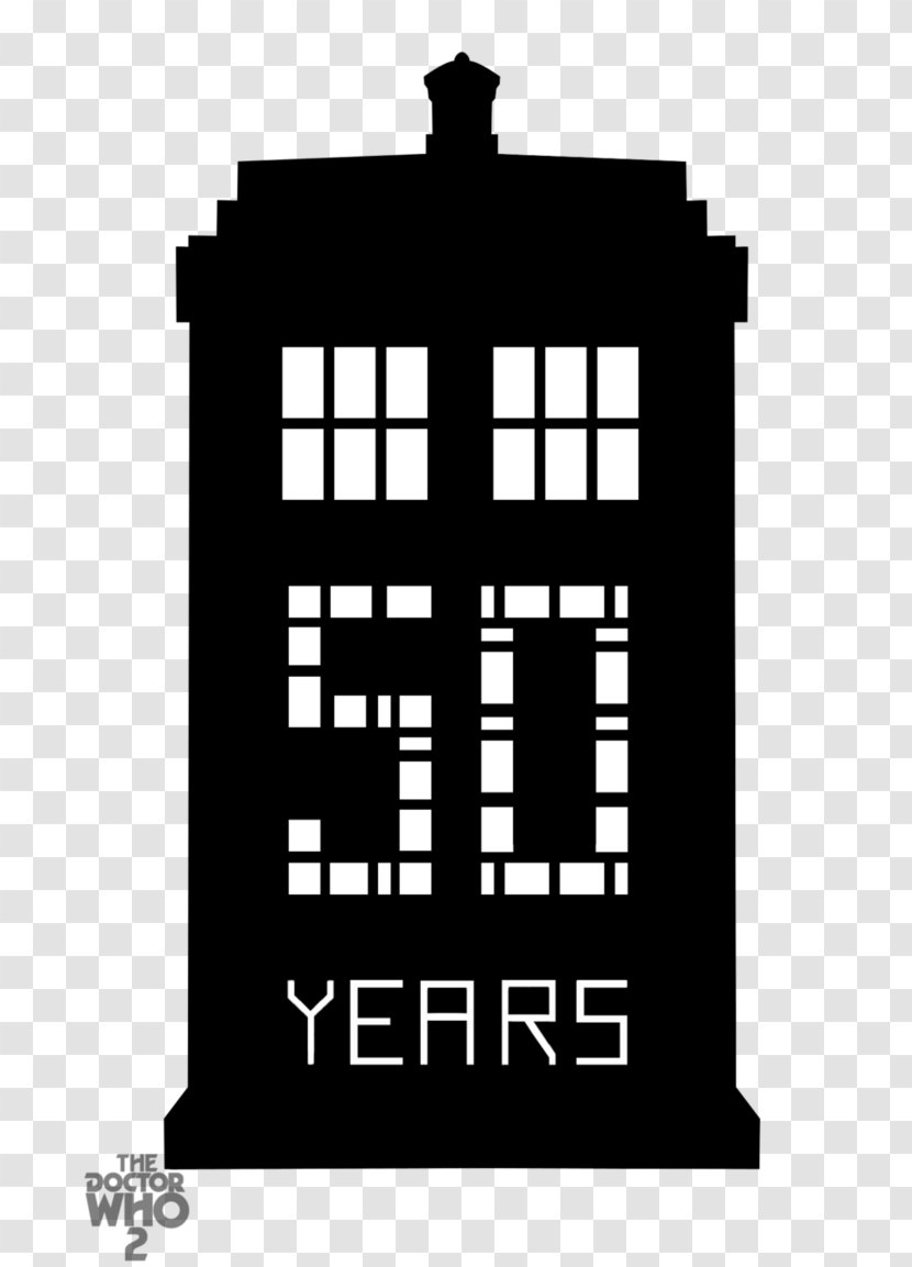 Doctor TARDIS Dalek Wall Decal Television Show - 50th Anniversary Transparent PNG