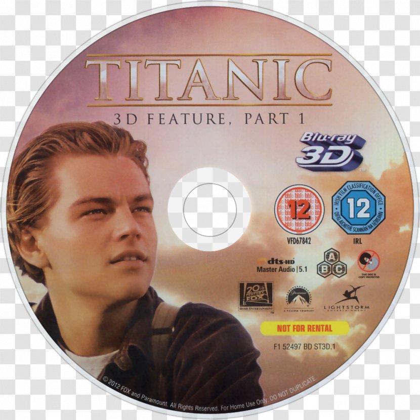 Titanic Blu-ray Disc Paramount Pictures Film DVD - Label - Jack Transparent PNG