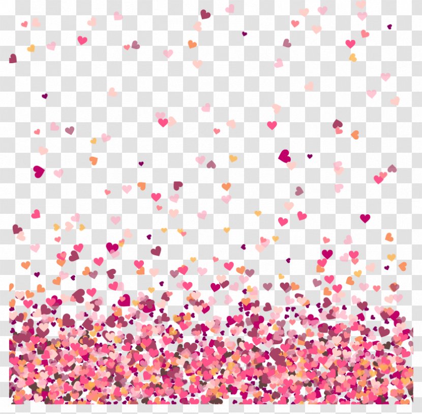 Wedding Invitation Valentine's Day Heart Marriage - Point - Love Heartbreak Confetti Transparent PNG