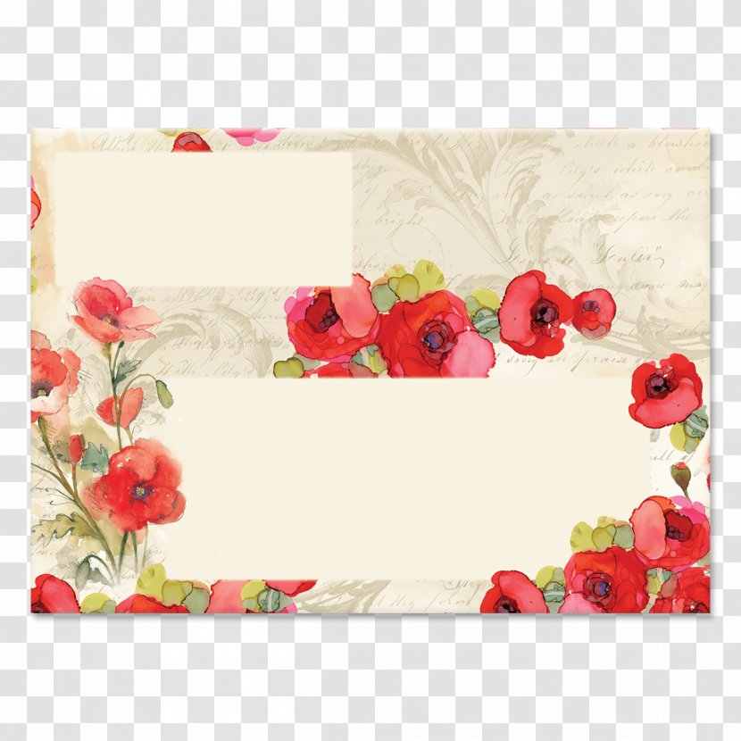 Floral Design Mallows Rose Family Picture Frames - Poppy Transparent PNG
