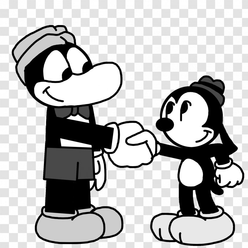 Toby The Pup Flip Frog Cartoon Character - Black And White Transparent PNG