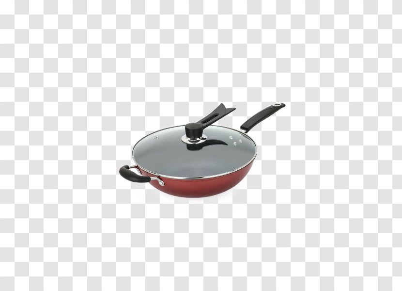 Frying Pan Wok Non-stick Surface Cookware And Bakeware Kitchen Stove - US KitchenFine Iron Lid Transparent PNG
