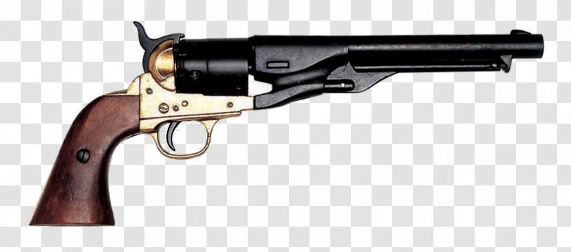 Colt 1851 Navy Revolver Army Model 1860 .44 Magnum Firearm - Handgun Transparent PNG