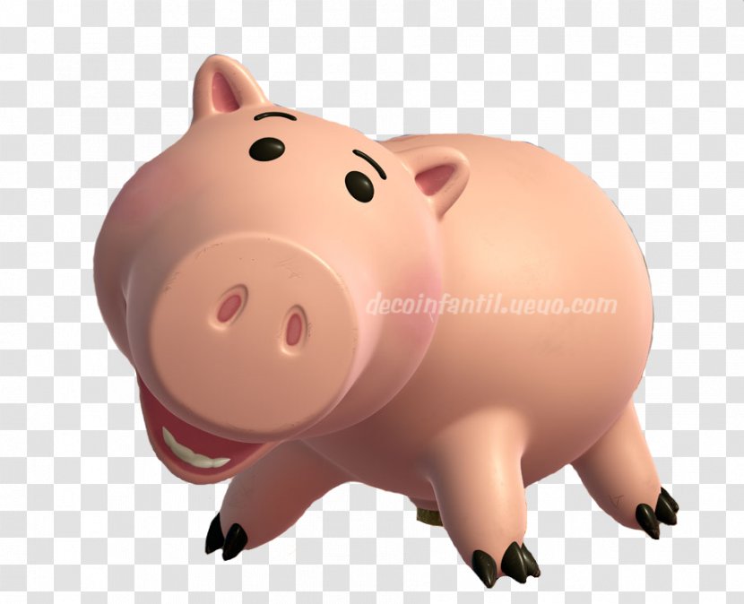 Hamm Buzz Lightyear Toy Story Pixar Piggy Bank Transparent PNG
